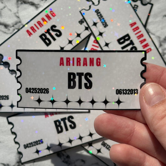 Arirang BTS Tour Ticket Stickers!