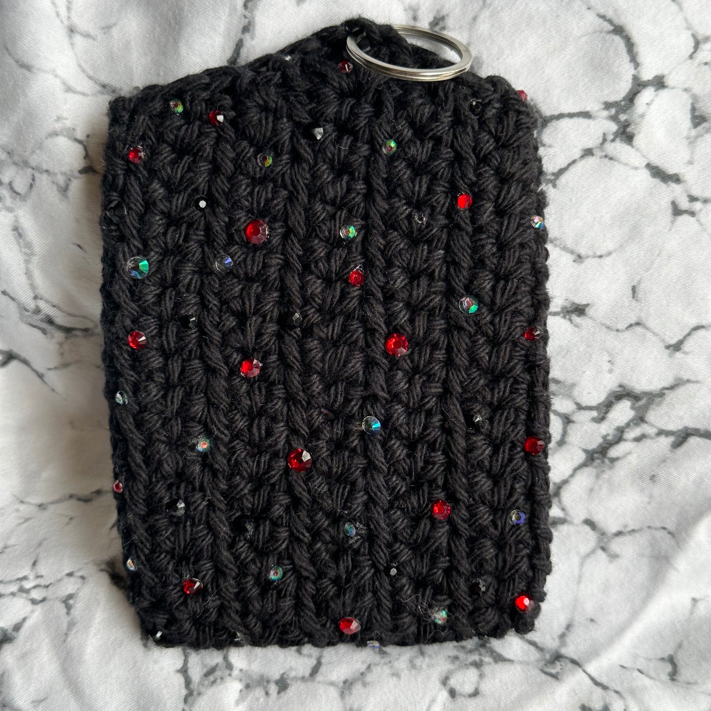 Stabby Babe KPOP Photocard Holder / Handmade / Crochet / Bedazzled / Subtle Merch