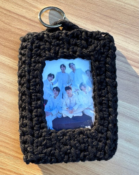 Black Crochet Photocard Holder