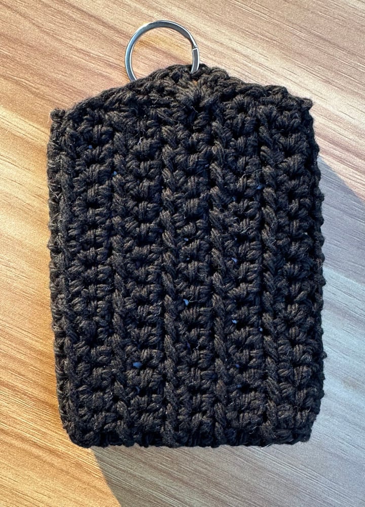 Black Crochet Photocard Holder