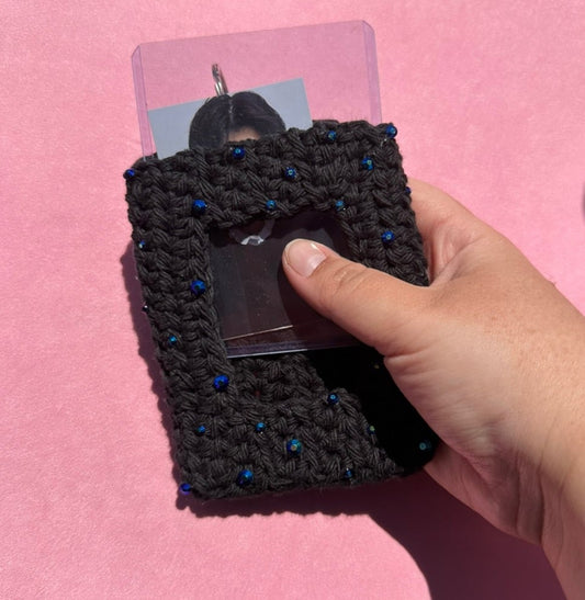 Blue Berry Bedazzled Card Holder