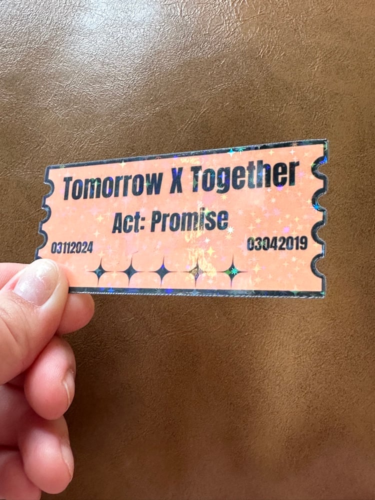Kpop Tour Ticket Stickers
