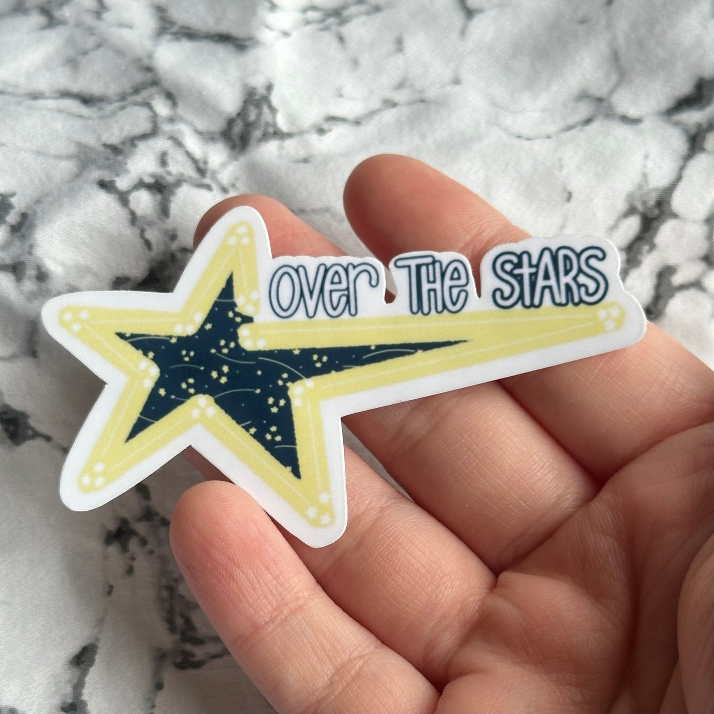 Over The Stars Sticker