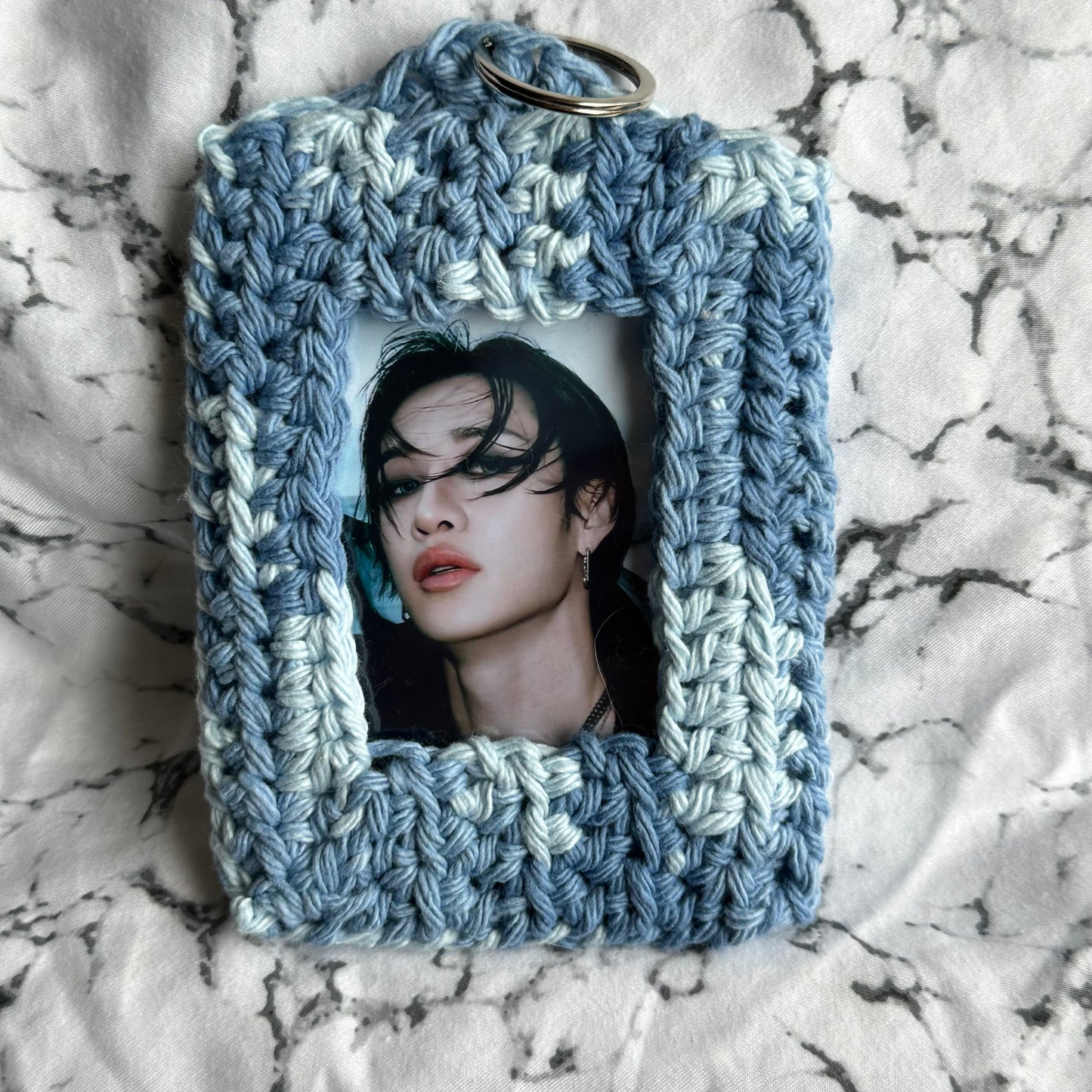 Blue Ombre Kpop Photocard Holder