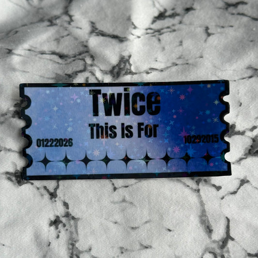 Twice Tour Ticket Stickers