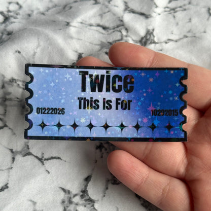 Twice Tour Ticket Stickers