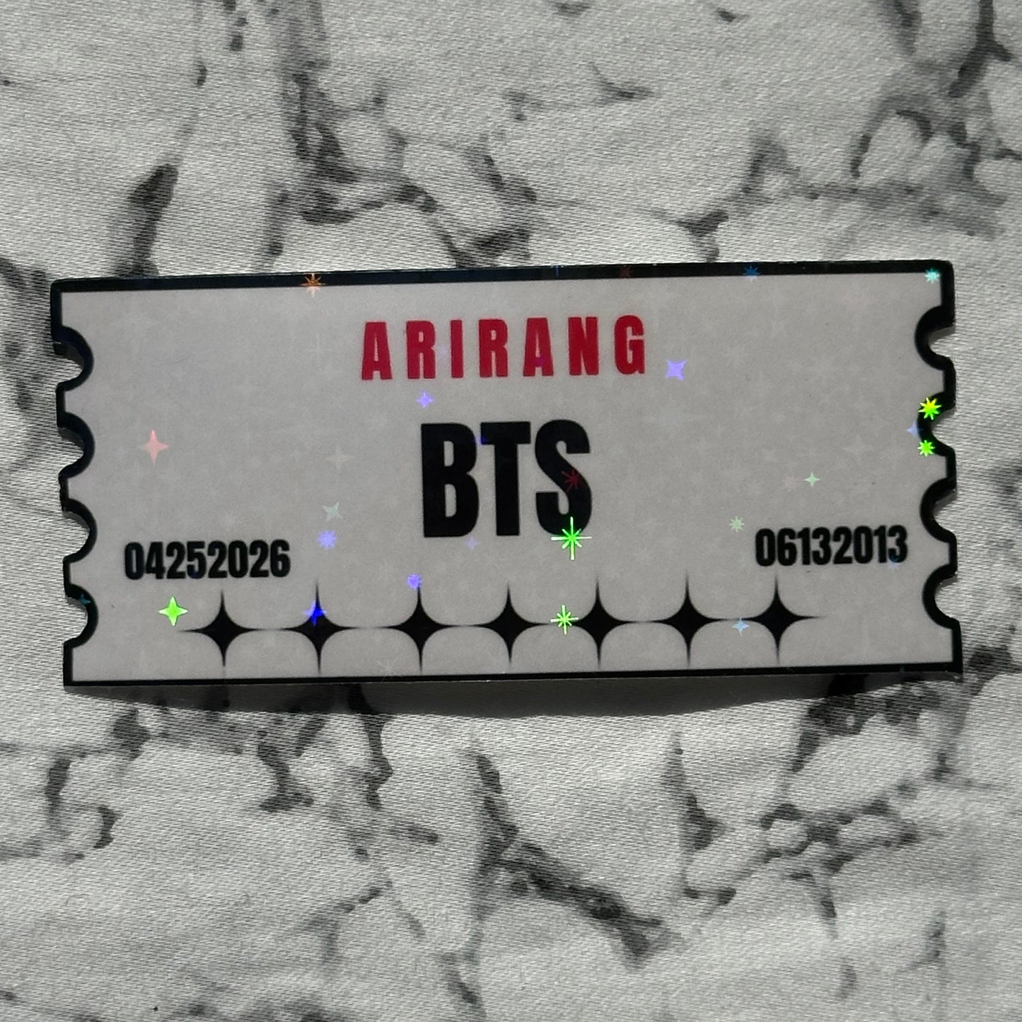 Arirang BTS Tour Ticket Stickers!