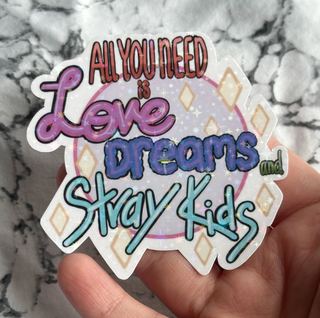 Love, dreams, and skz sticker