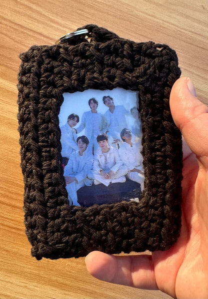 Black Crochet Photocard Holder