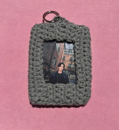 Grey Crochet Card Holder!