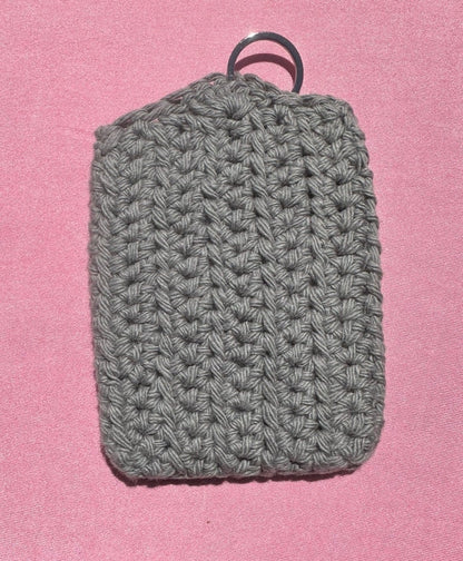 Grey Crochet Card Holder!