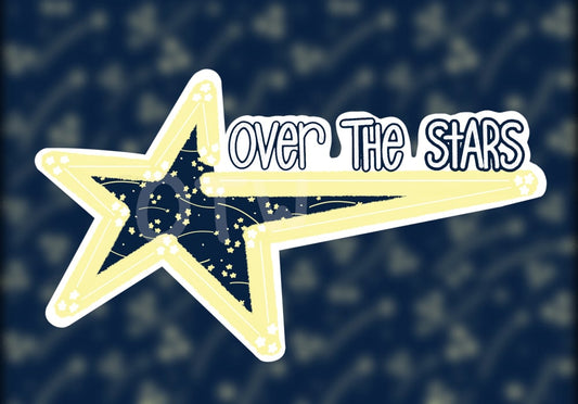 Over The Stars Sticker