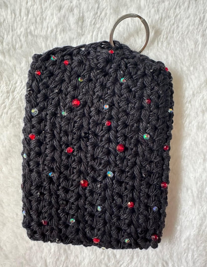 Stabby Babe KPOP Photocard Holder / Handmade / Crochet / Bedazzled / Subtle Merch